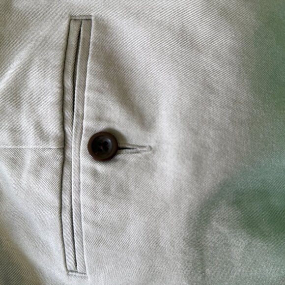 J. Crew Bowery Men’s Gray Slim Fit Stretch Chino Flat Front Cotton 36W/32L - Picture 5 of 7